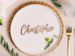 Wooden Custom Place Cards - Name Cutout