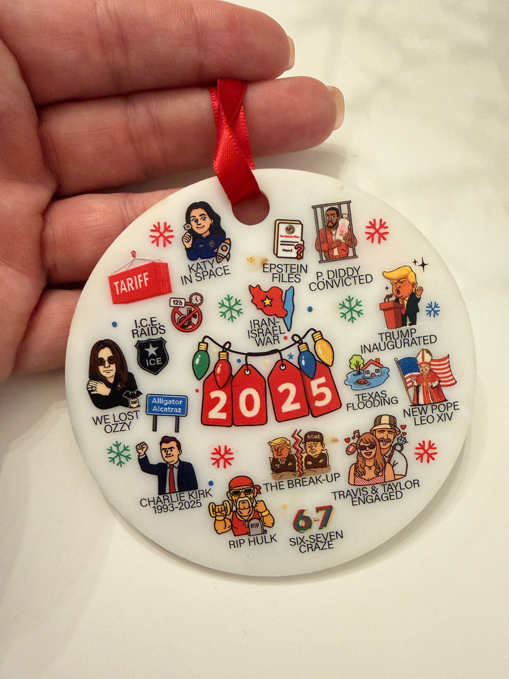 2025 Year in Review Ornament