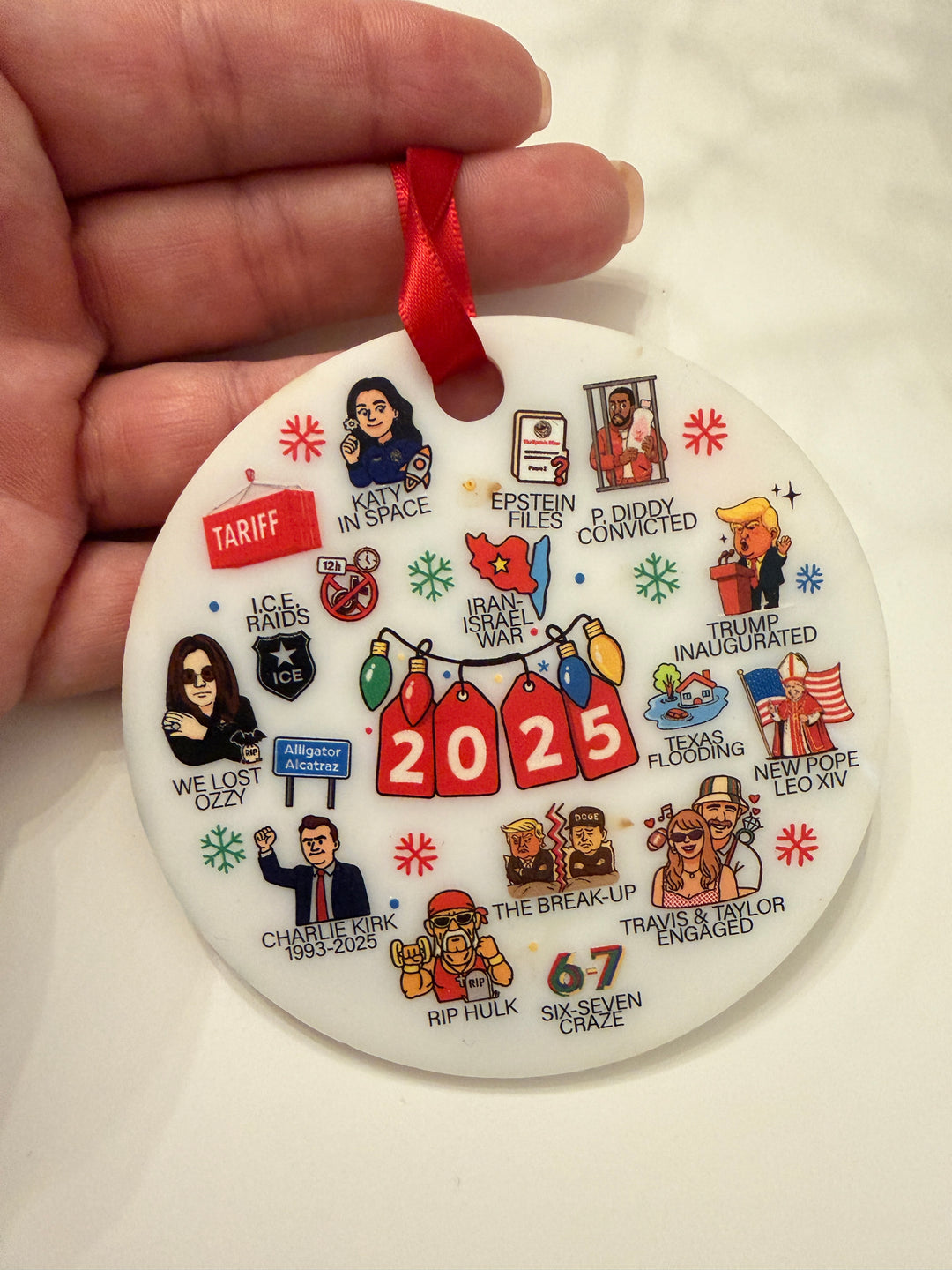 2025 Year in Review Ornament