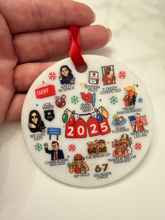 2025 Year in Review Ornament
