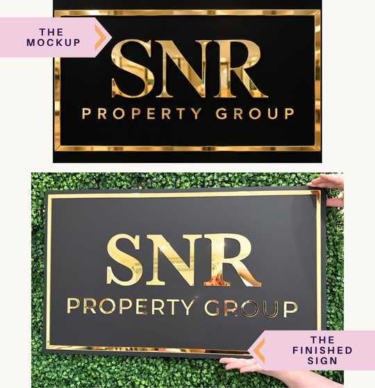 Custom 3D Acrylic Sign | Business Logo Sign | Raised Acrylic Wall Sign