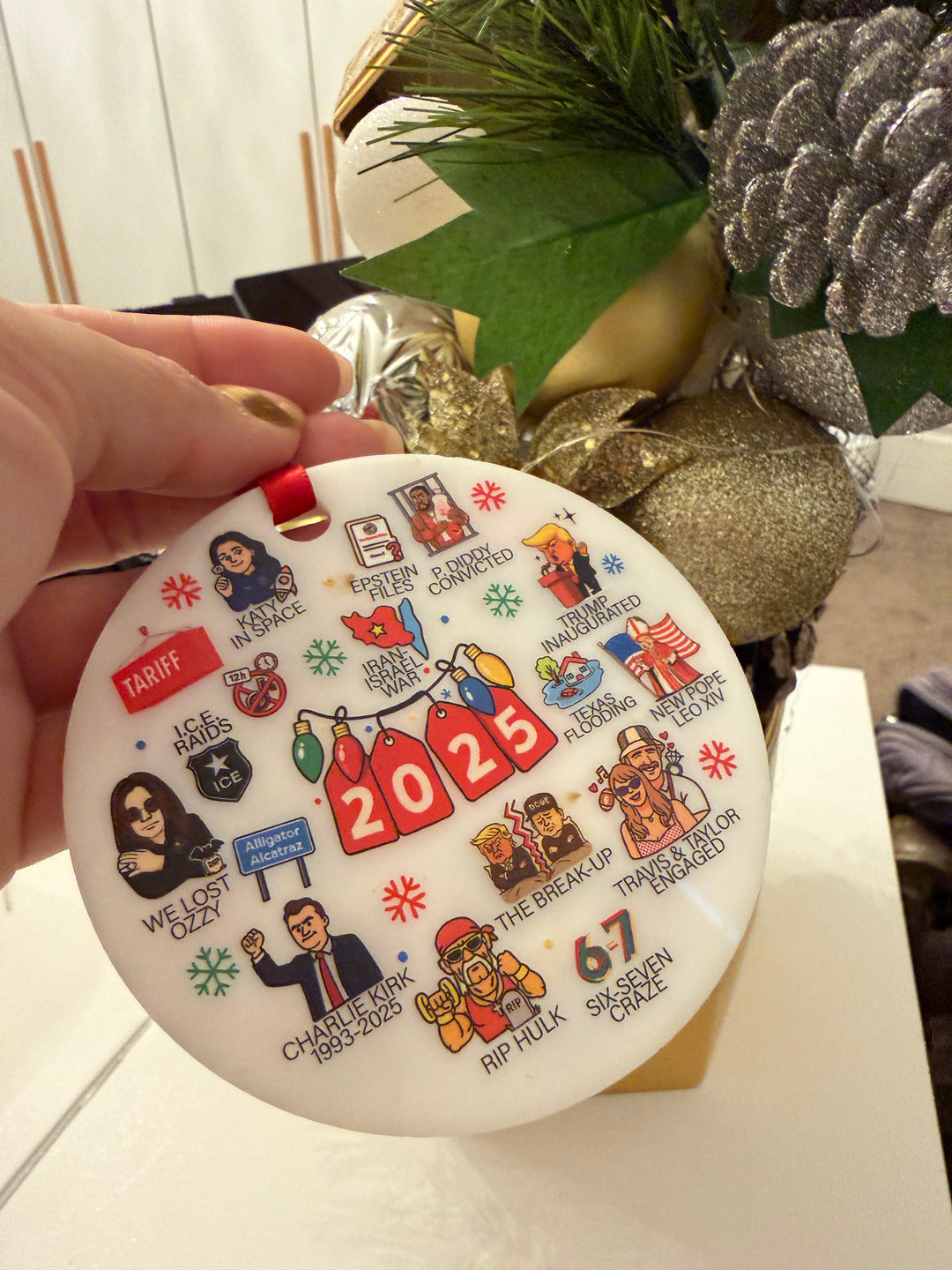 2025 Year in Review Ornament