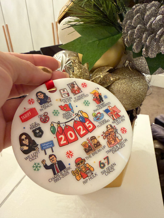 2025 Year in Review Ornament