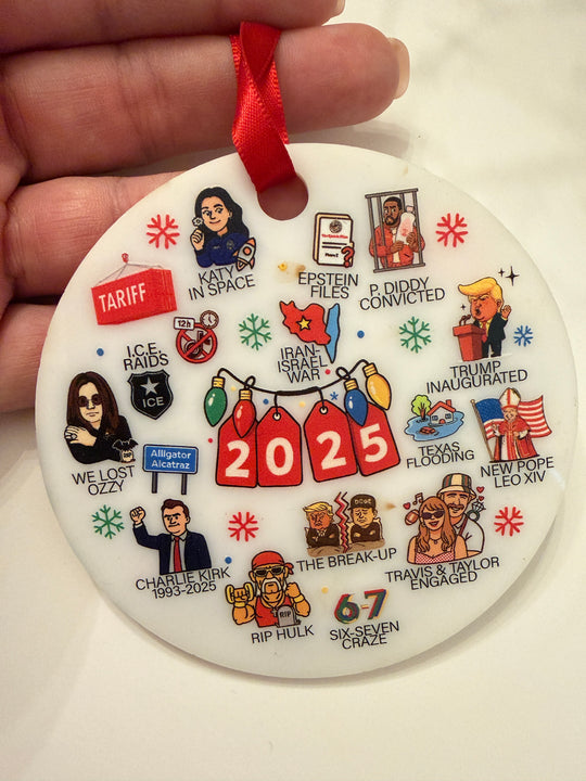 2025 Year in Review Ornament