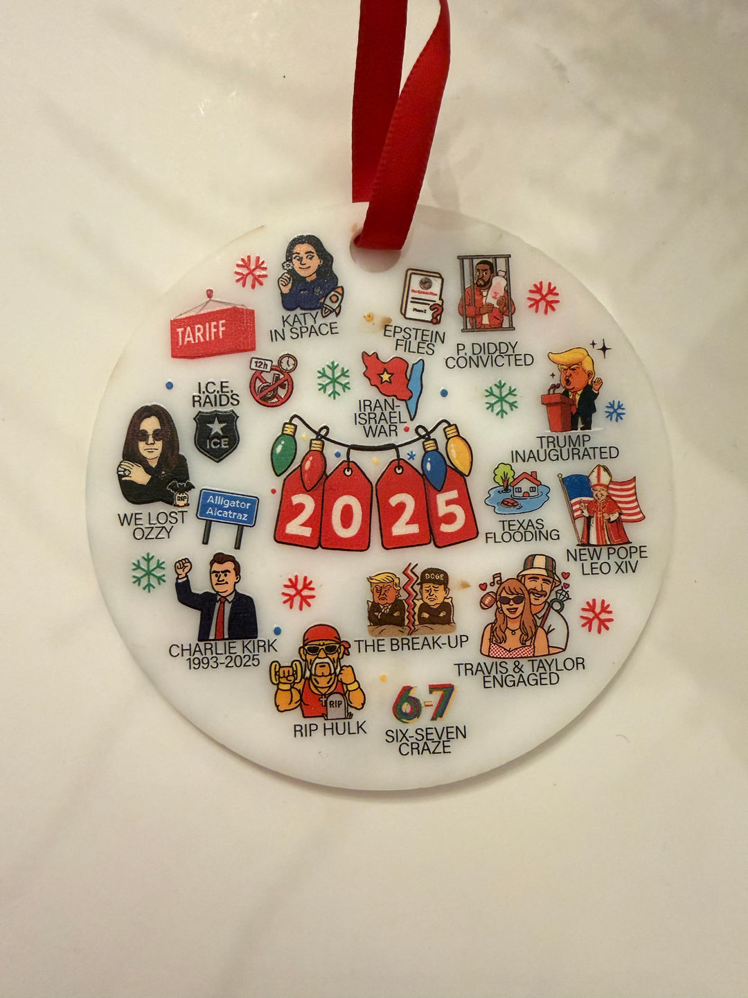 2025 Year in Review Ornament