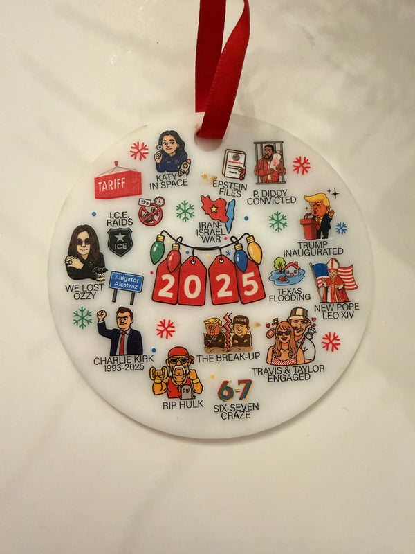 2025 Year in Review Ornament