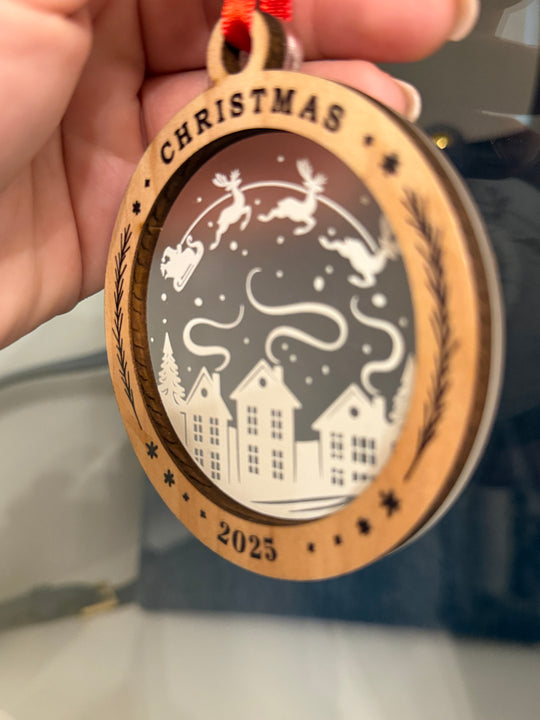 2025 Layered Christmas Ornament