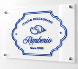 Custom 3D Acrylic Sign | Business Logo Sign | Raised Acrylic Wall Sign