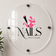 Custom printed acrylic sign.