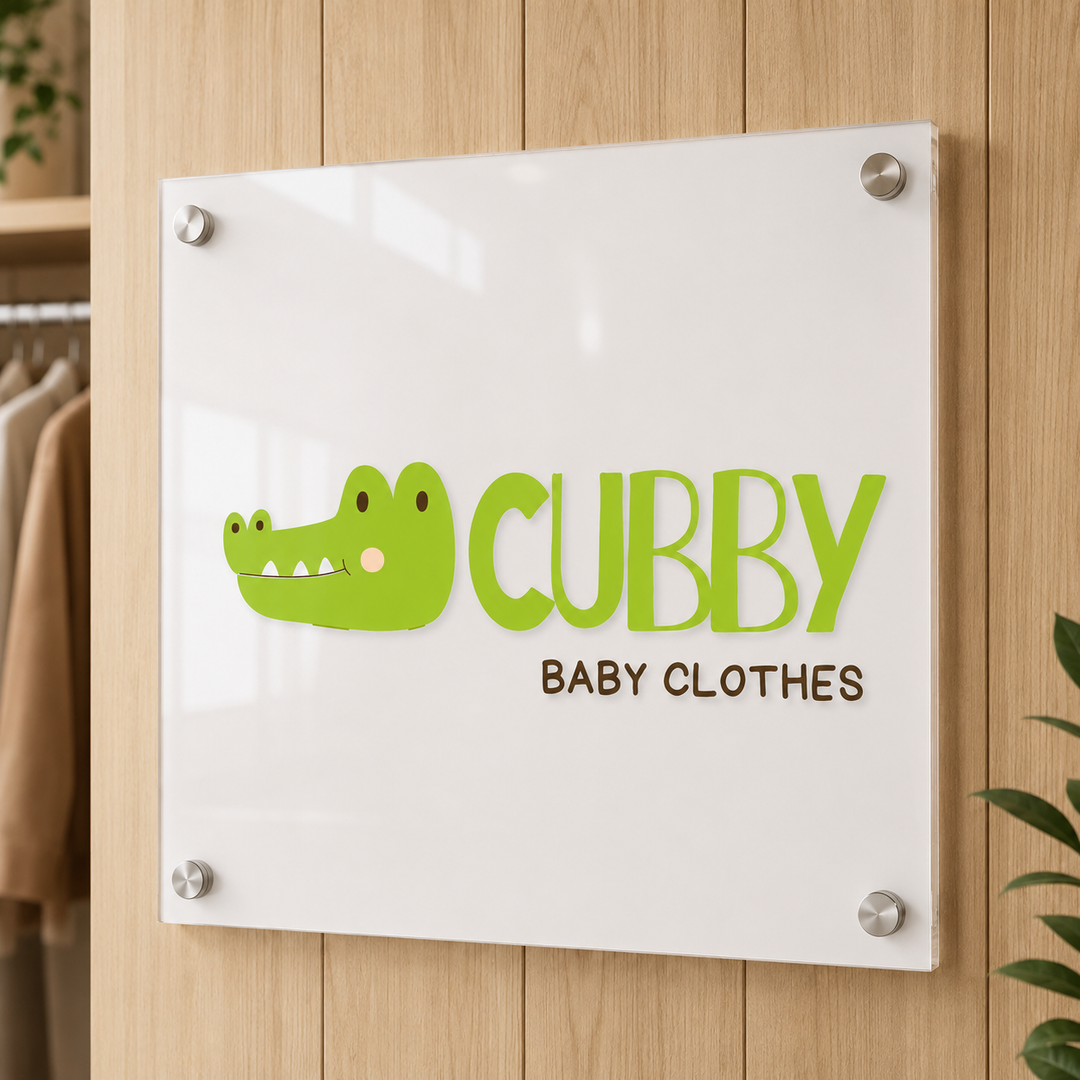 Custom Printed Acrylic Logo Sign