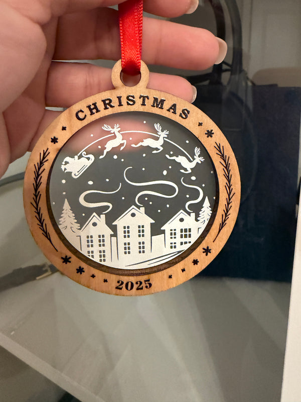 2025 Layered Christmas Ornament