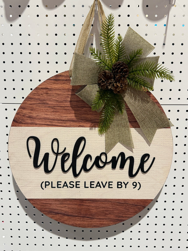 Funny Front Door Welcome Sign