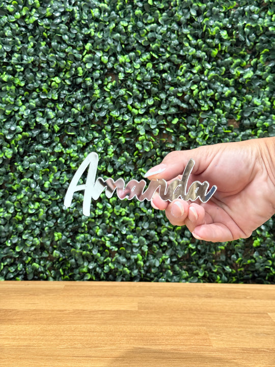 Acrylic Custom Place Cards - Name Cutout