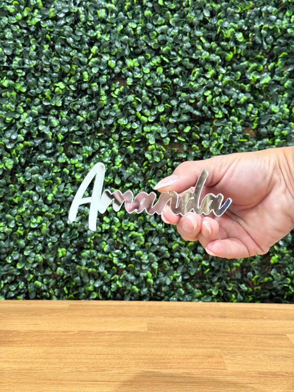 Acrylic Custom Place Cards - Name Cutout