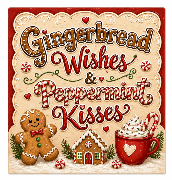 Gingerbread 12" Sign