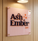 Custom printed acrylic sign.