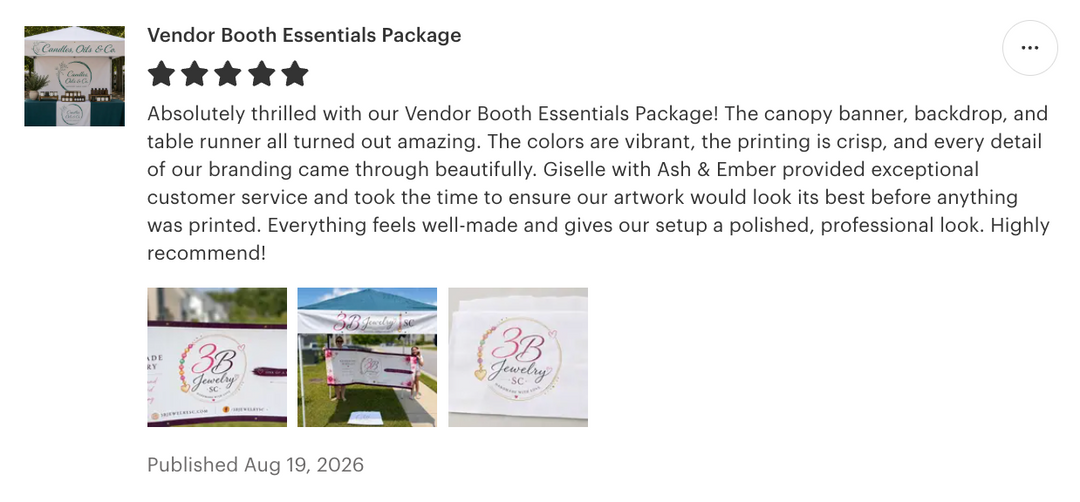 Vendor Booth Essentials Package