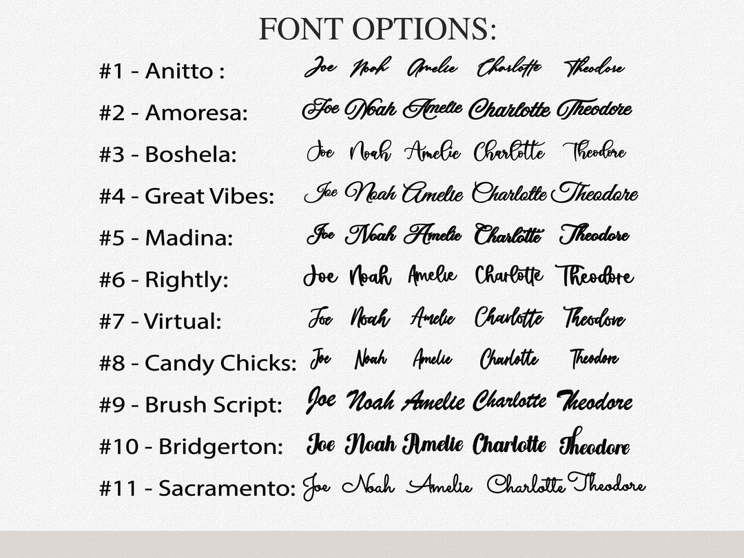 Acrylic Custom Place Cards - Name Cutout