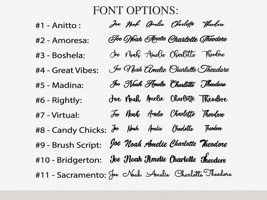 Acrylic Custom Place Cards - Name Cutout