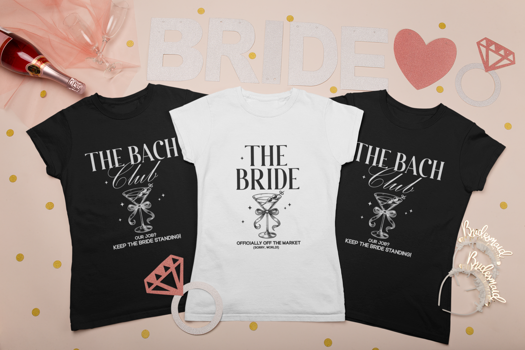 Bride & Bridesmaid Shirts | The Bach Club T-Shirts for Bridal Party