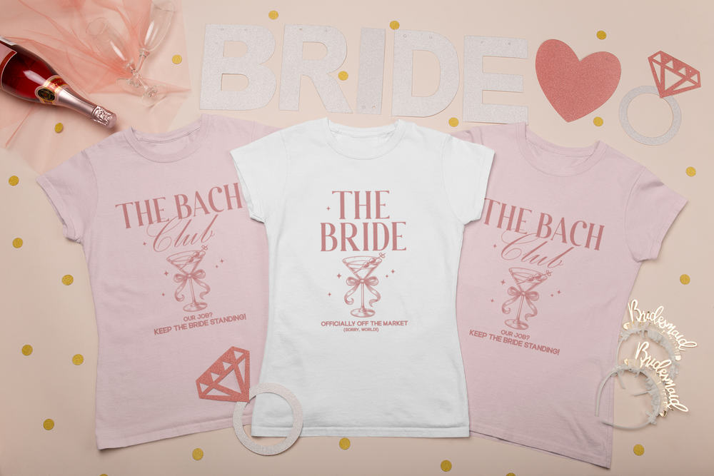 Bride & Bridesmaid Shirts | The Bach Club T-Shirts for Bridal Party