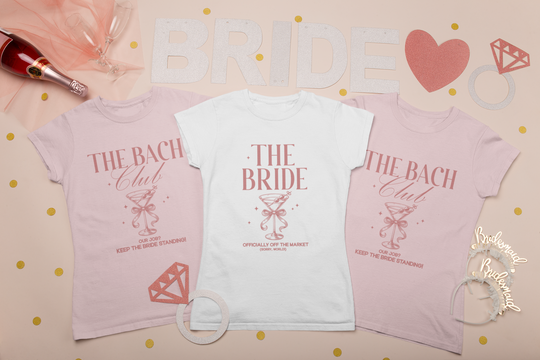 Bride & Bridesmaid Shirts | The Bach Club T-Shirts for Bridal Party