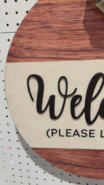 Funny Front Door Welcome Sign